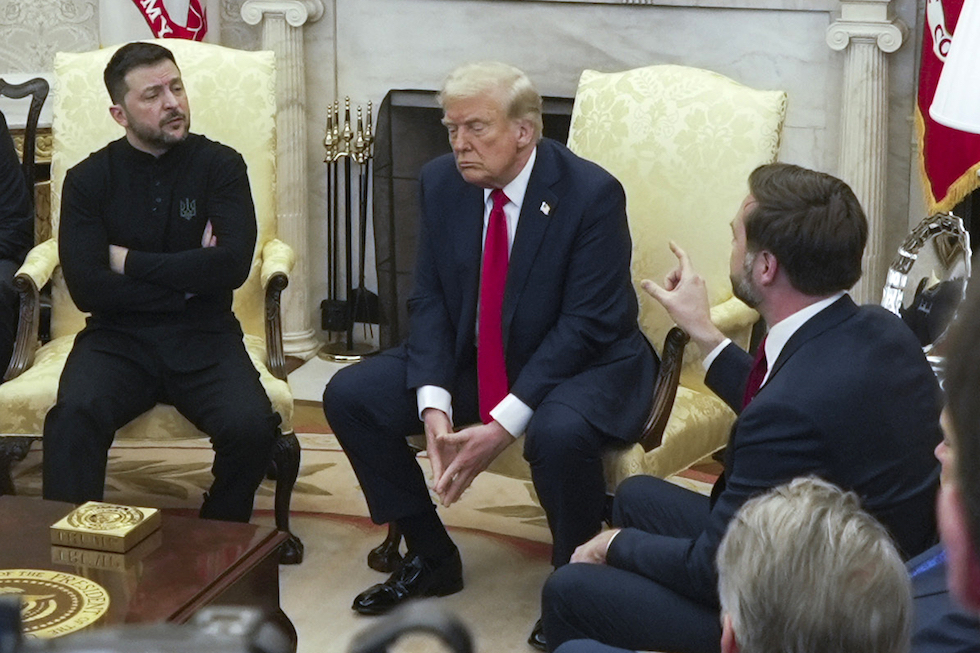 L'incontro tra Trump e Zelensky alla Casa Bianca a febbraio 2025