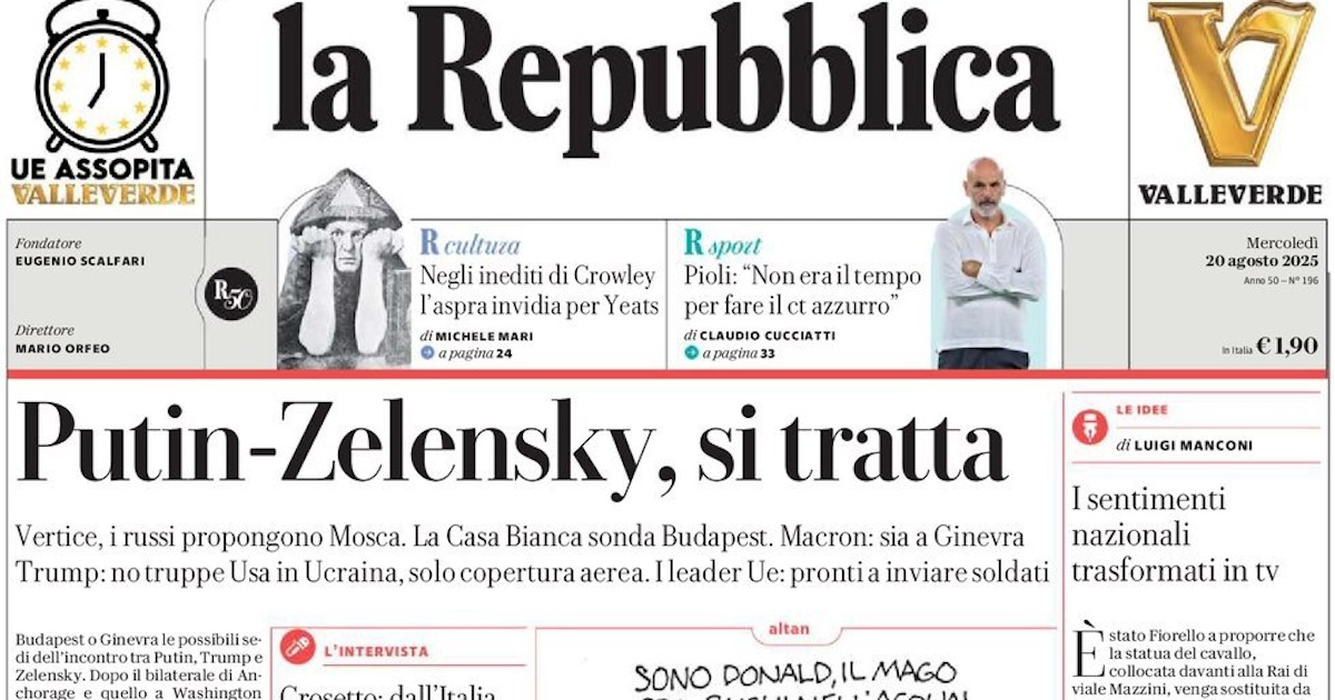 Le prime pagine di oggi