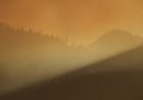 Il fumo di un incendio.