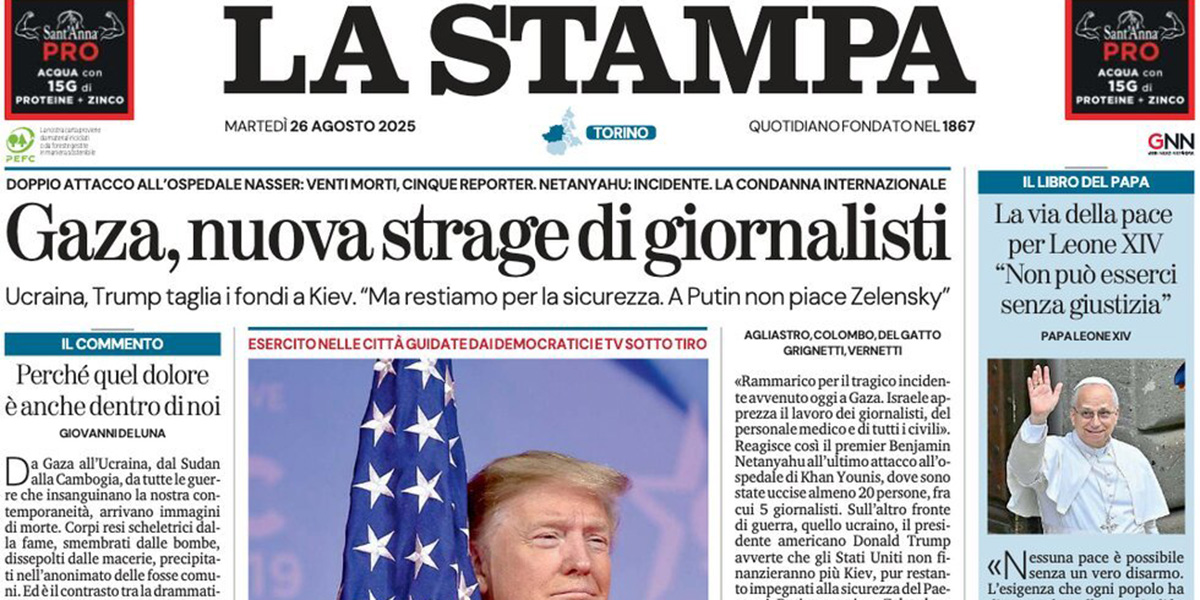 Le prime pagine di oggi