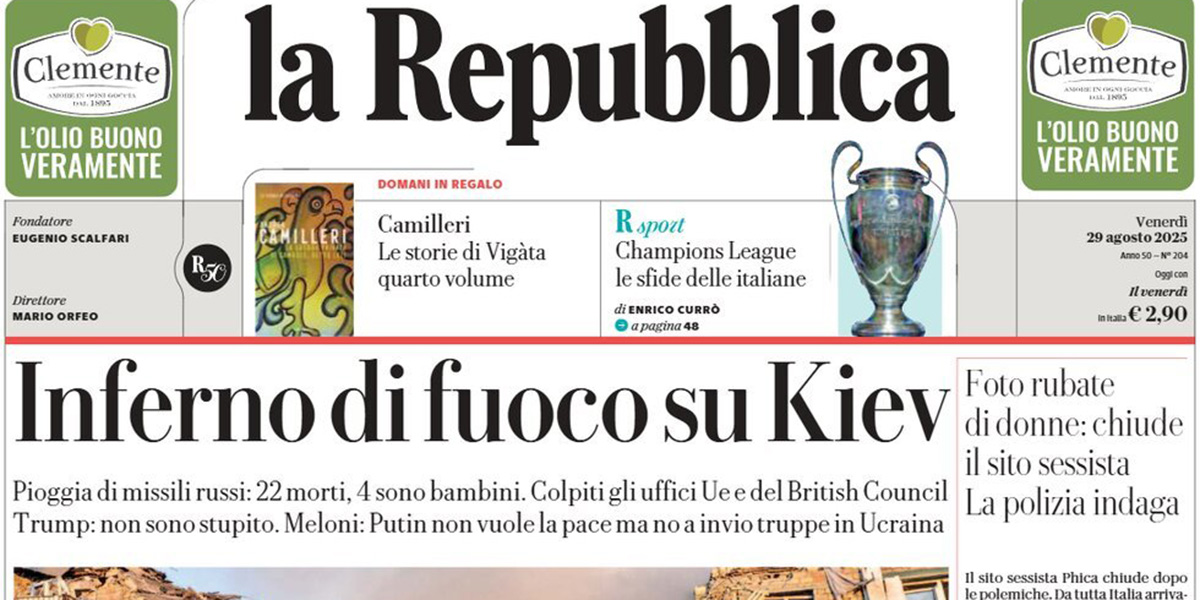 Le prime pagine di oggi