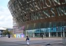 L'esterno del Wales Millennium Centre di Cardiff, 2 settembre