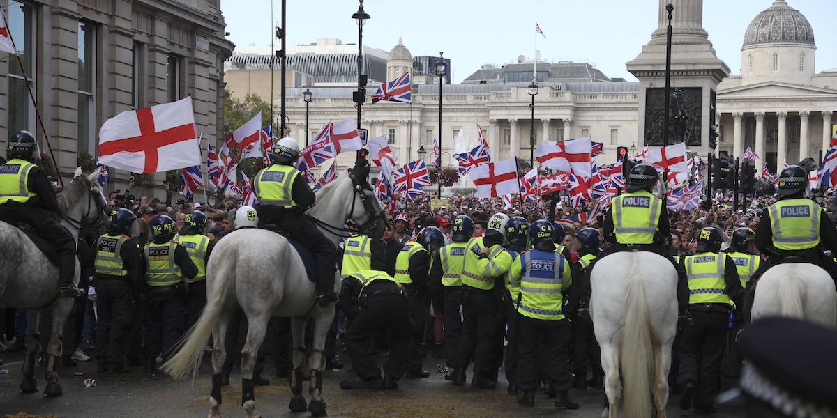 A Londra 110mila persone hanno partecipato a una manifestazione contro l’immigrazione