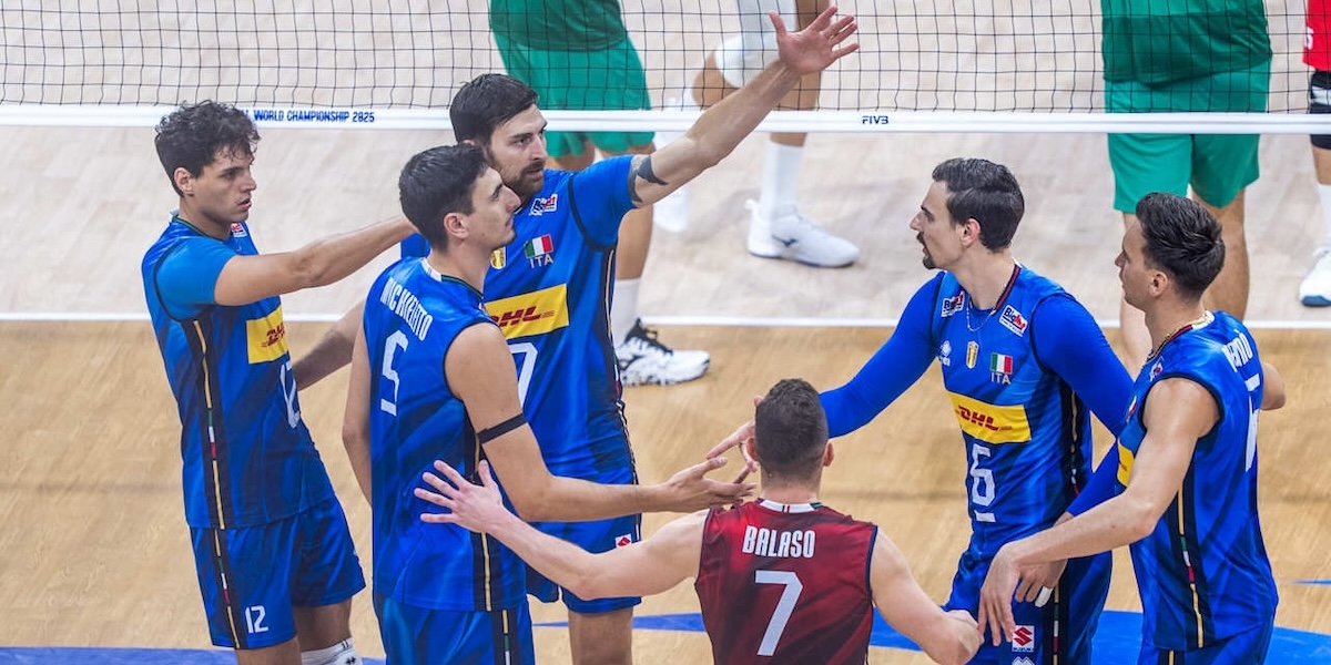 L’Italia ha battuto l’Algeria nella prima partita dei Mondiali maschili di pallavolo