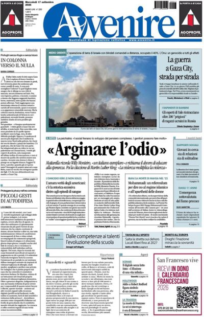 Prima pagina Avvenire