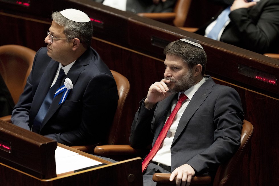 Itamar Ben Gvir (a sinistra) e Bezalel Smotrich nel 2022 