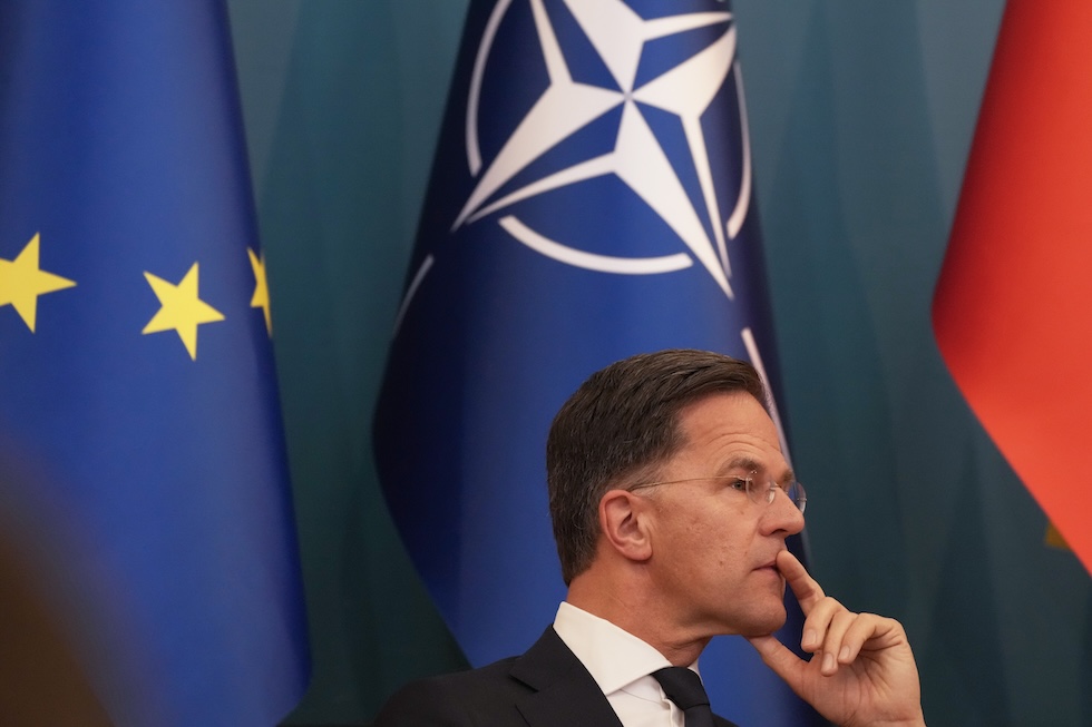 Il segretario generale della NATO, il nederlandese Mark Rutte (AP Photo/Czarek Sokolowski)
