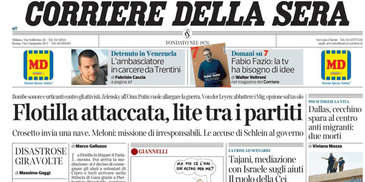 Le prime pagine di oggi