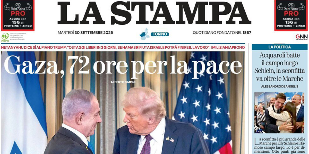 Le prime pagine di oggi