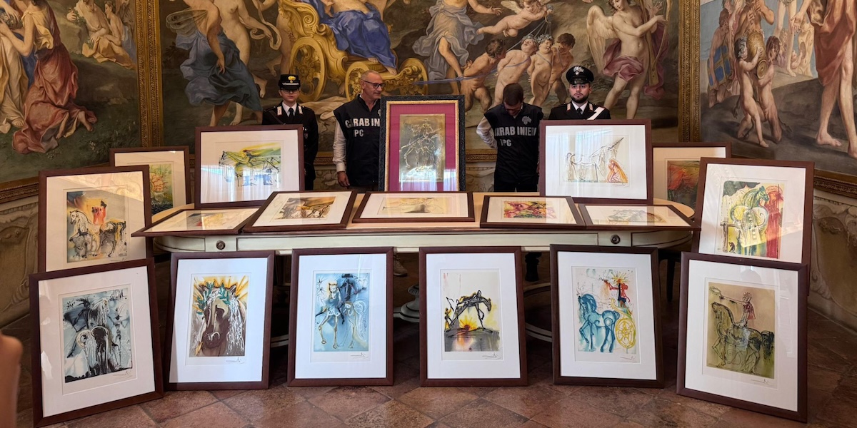 Sono state sequestrate 21 opere da una mostra di Salvador Dalí a Parma perché ritenute false