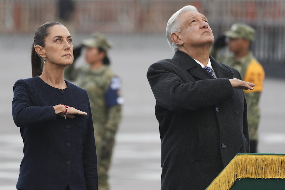 Claudia Sheinbaum e Andrés Manuel López Obrador nel setembre del 2024 