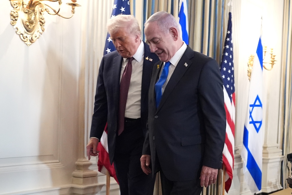 Donald Trump e Benjamin Netanyahu, alla Casa Bianca il 29 settembre