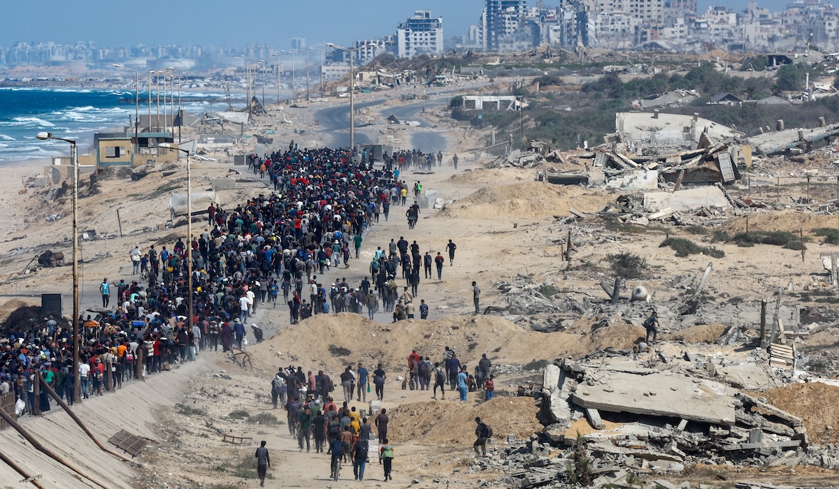 Il ritorno dei palestinesi nel nord della Striscia di Gaza