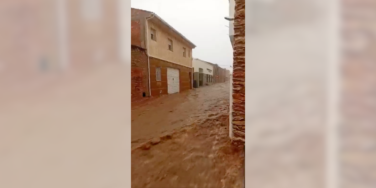 La zona intorno a Tarragona, in Catalogna, è allagata a causa di forti piogge