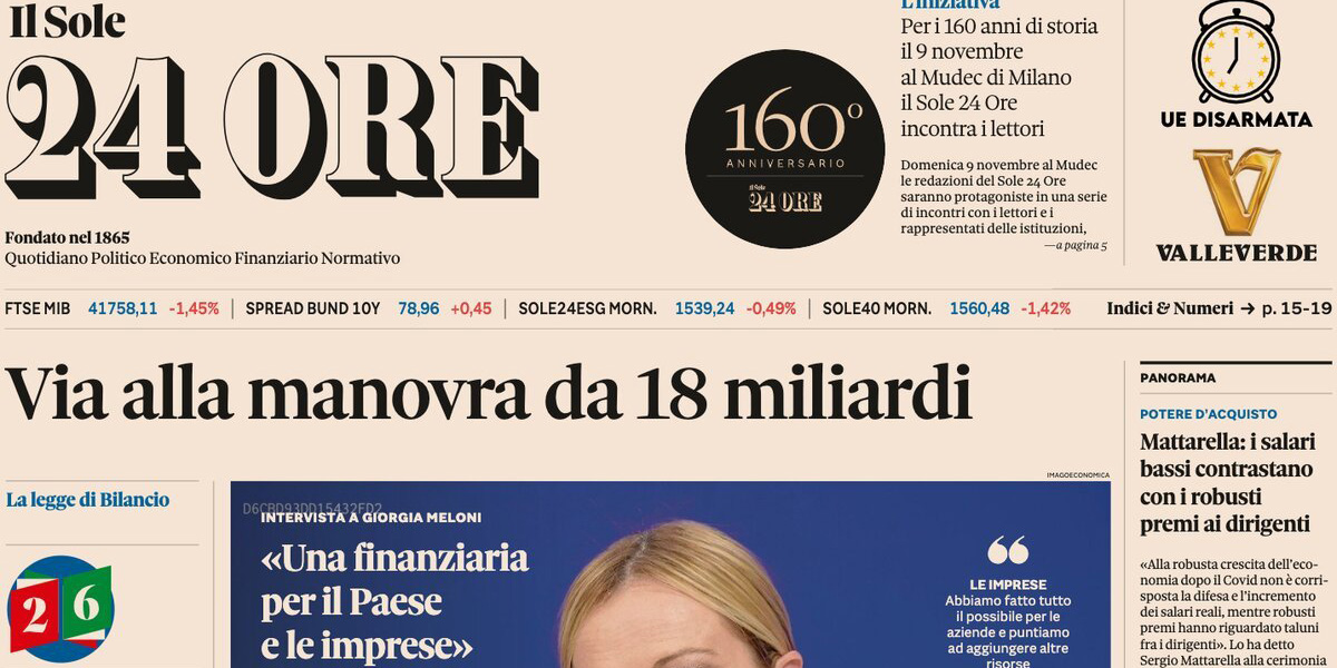 Le prime pagine di oggi