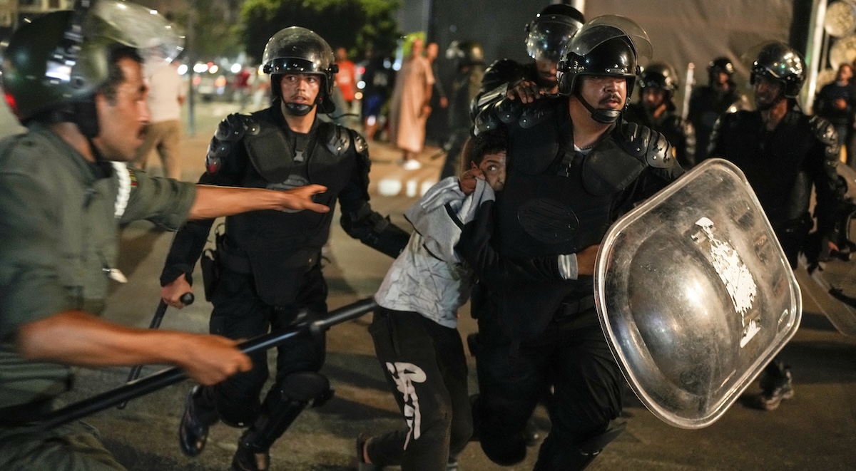 La forte repressione delle proteste in Marocco