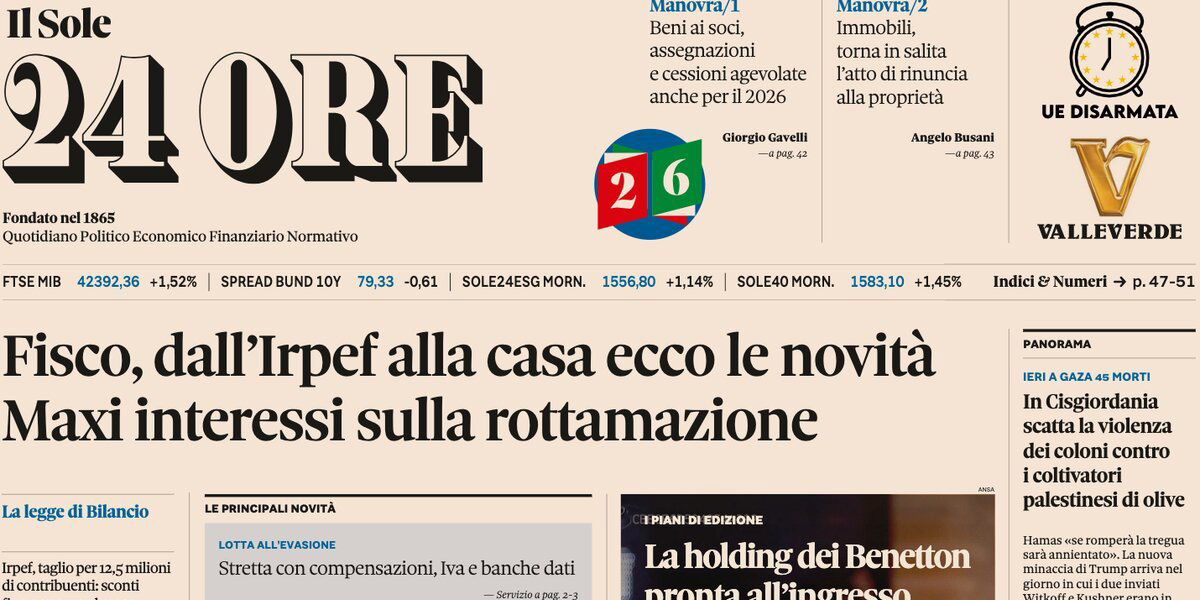 Le prime pagine di oggi