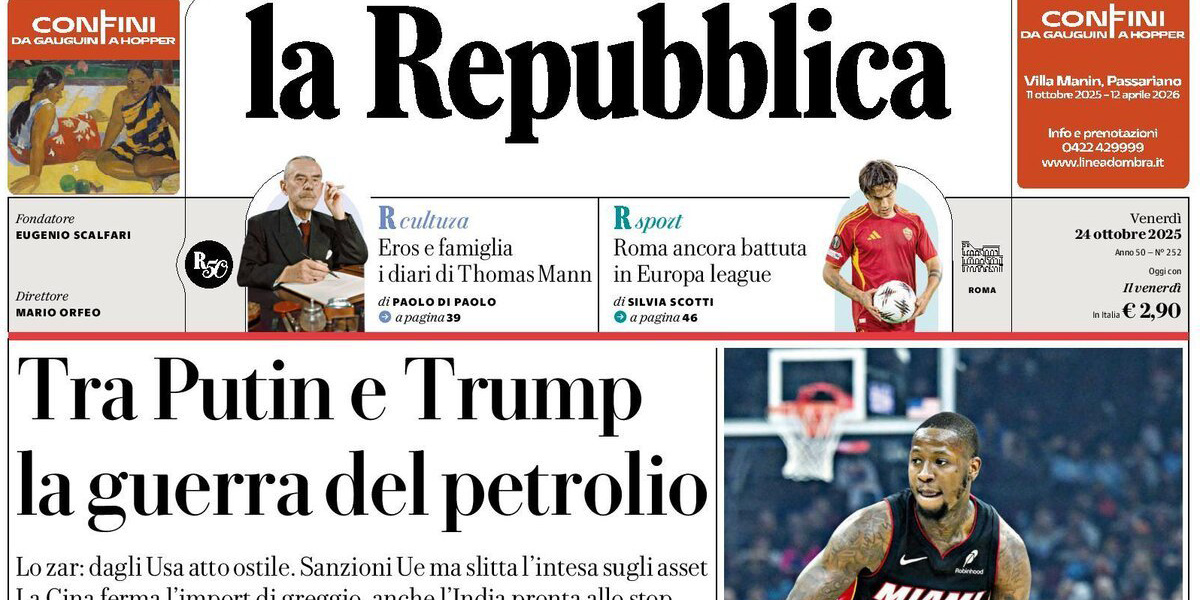 Le prime pagine di oggi