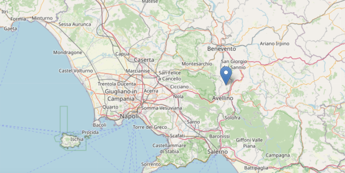 C’è stato un terremoto di magnitudo 4 nella provincia di Avellino