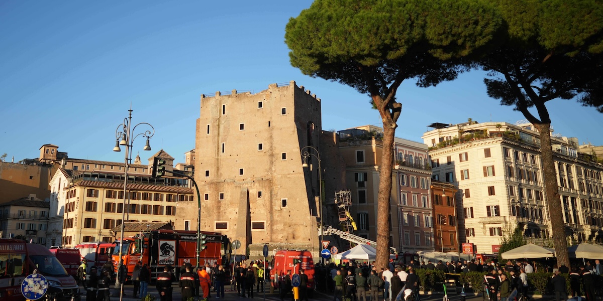 Che lavori stavano facendo alla Torre dei Conti
