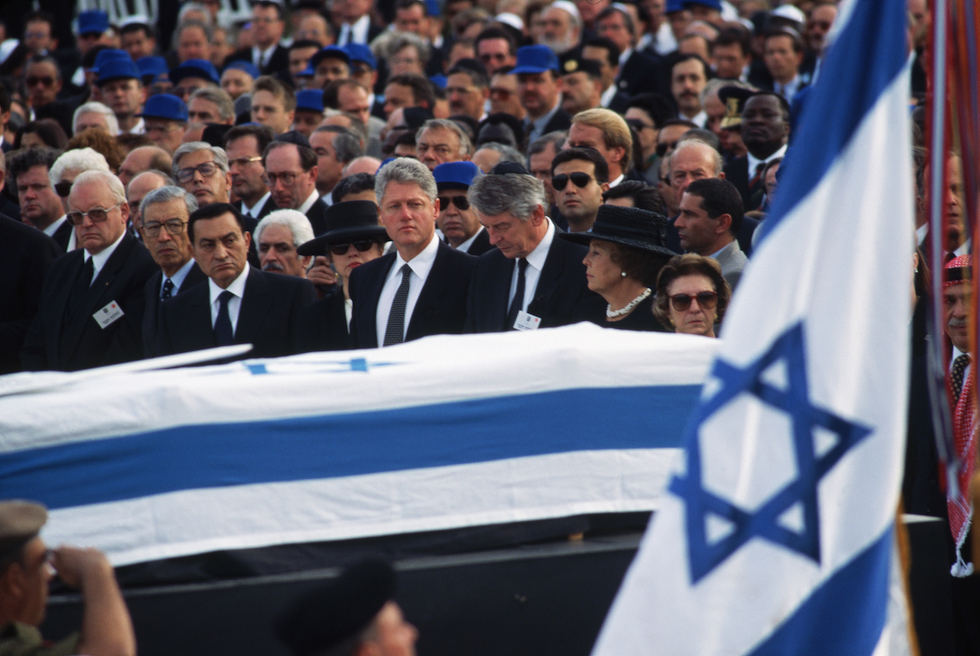 Il funerale di Rabin