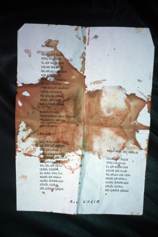 Il testo imbrattato di sangue di Shir Lashalom