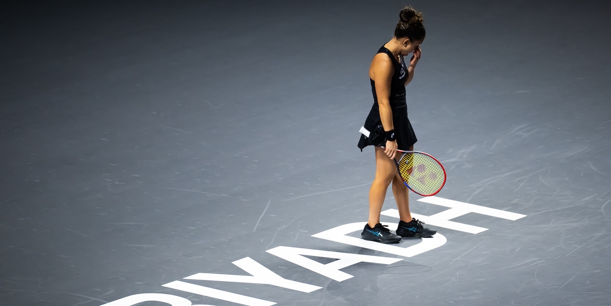 La tennista italiana Jasmine Paolini è stata eliminata dalle WTA Finals