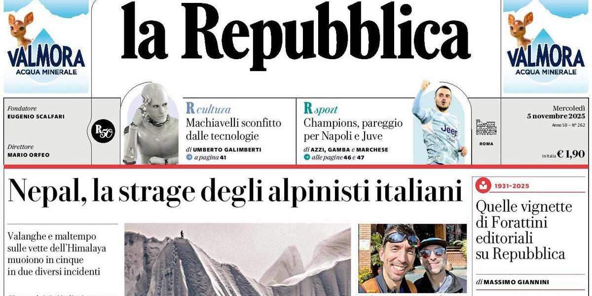Le prime pagine di oggi