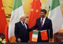 Higgins col presidente cinese Xi Jinping, a Pechino nel 2014