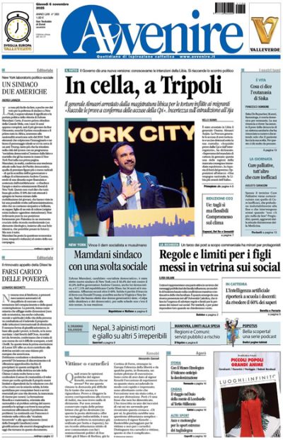 Prima pagina Avvenire