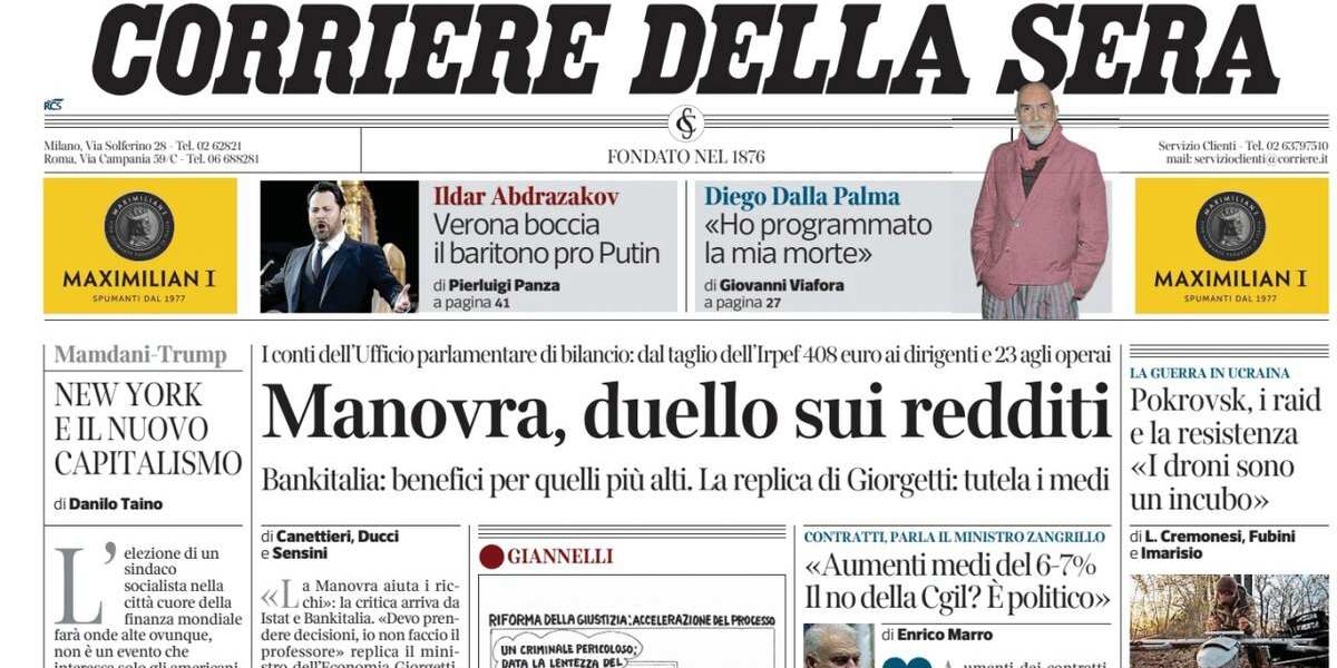 Le prime pagine di oggi
