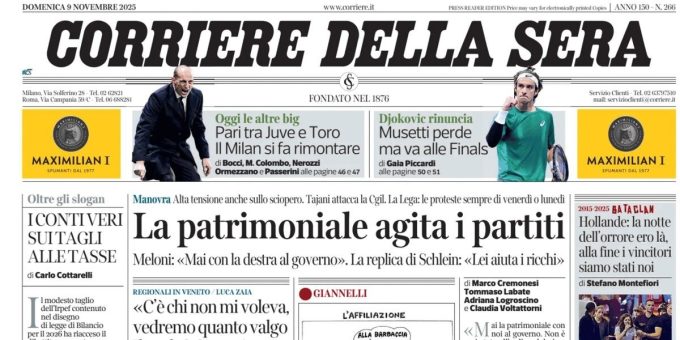 Le prime pagine di oggi