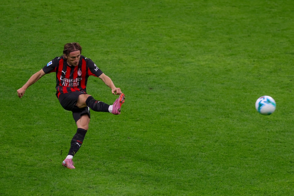 Il centrocampista del Milan Luka Modric, 2 novembre 2025 (Sara Cavallini/AC Milan via Getty Images)