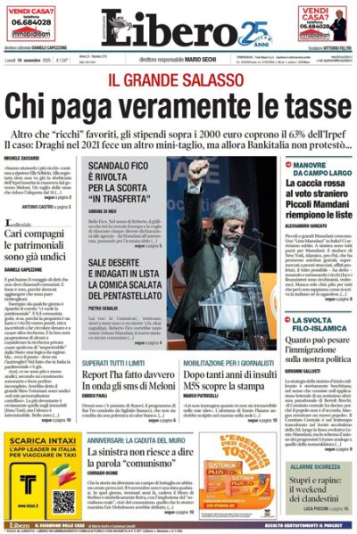 Prima pagina Libero