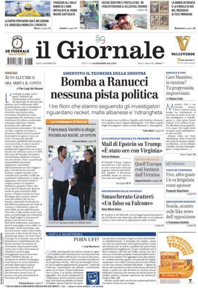 Prima pagina Il Giornale