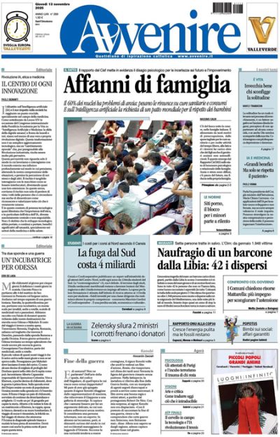Prima pagina Avvenire