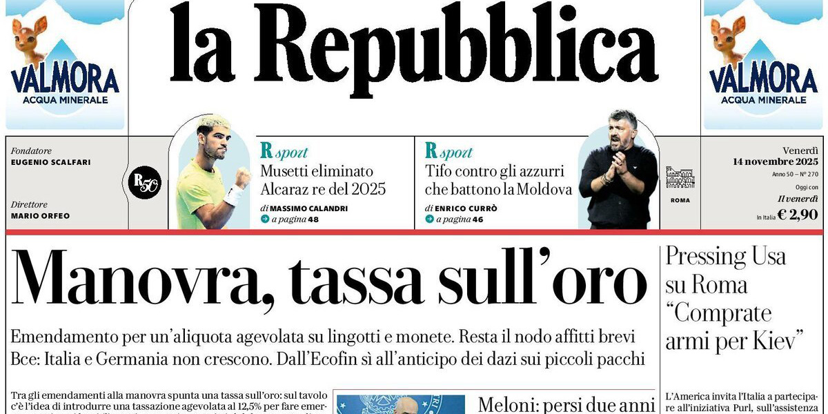 Le prime pagine di oggi