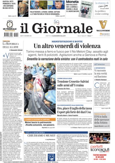 Prima pagina Il Giornale