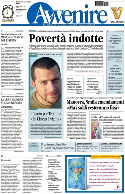 Prima pagina Avvenire