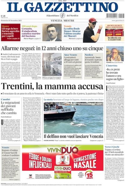 Prima pagina Il Gazzettino