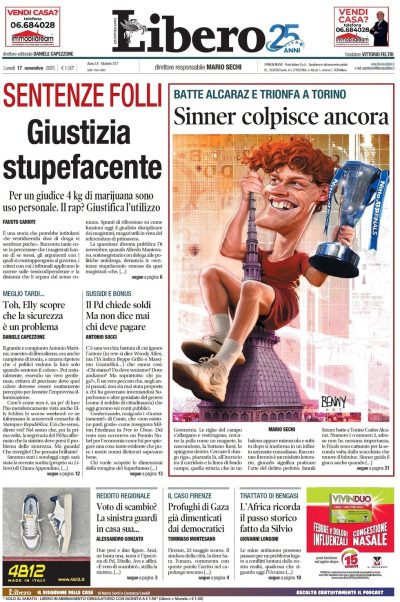 Prima pagina Libero
