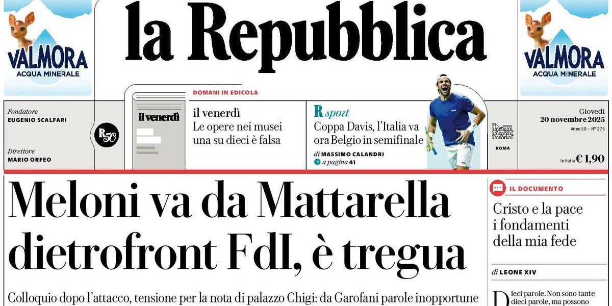 Le prime pagine di oggi