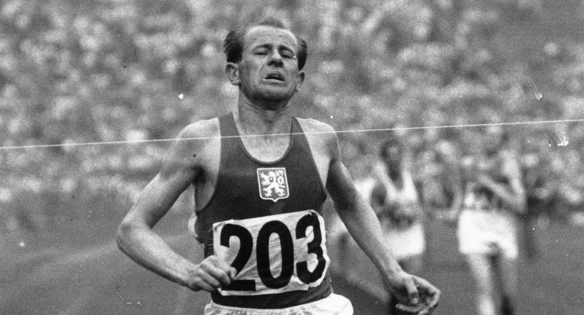 Come correva Emil Zatopek