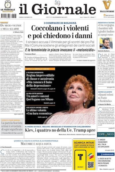 Prima pagina Il Giornale
