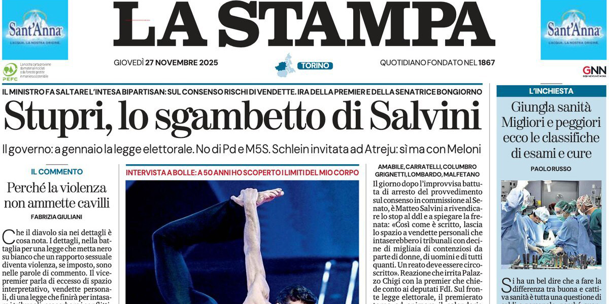 Le prime pagine di oggi