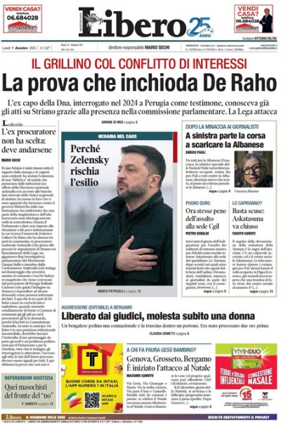 Prima pagina Libero