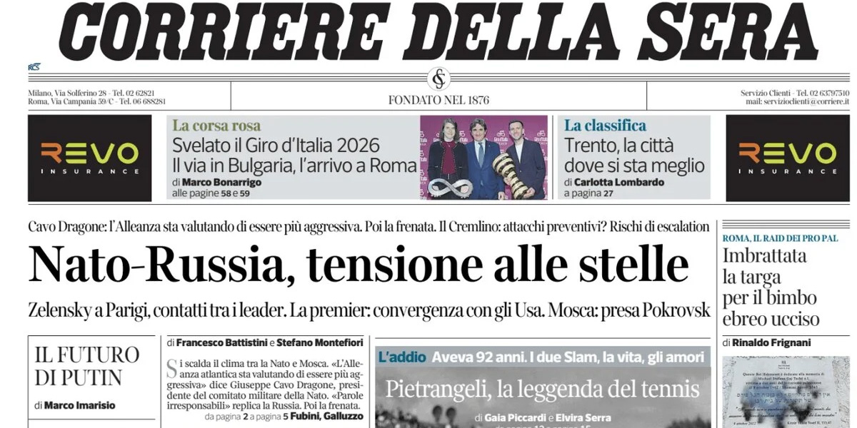 Le prime pagine di oggi