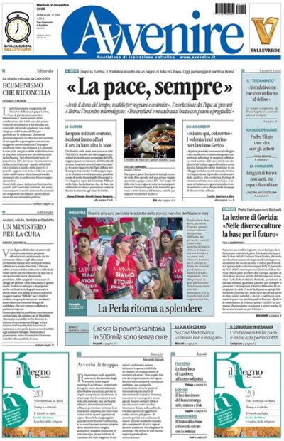 Prima pagina Avvenire