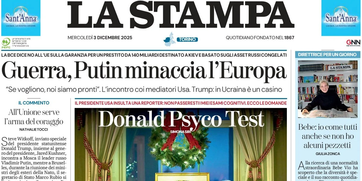 Le prime pagine di oggi