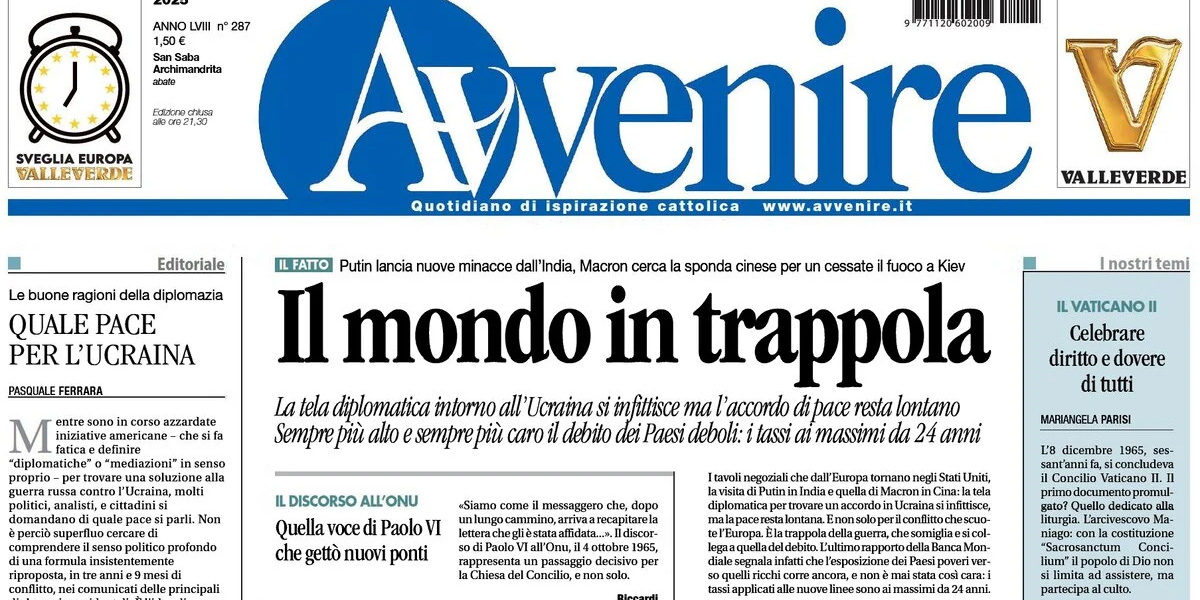 Le prime pagine di oggi
